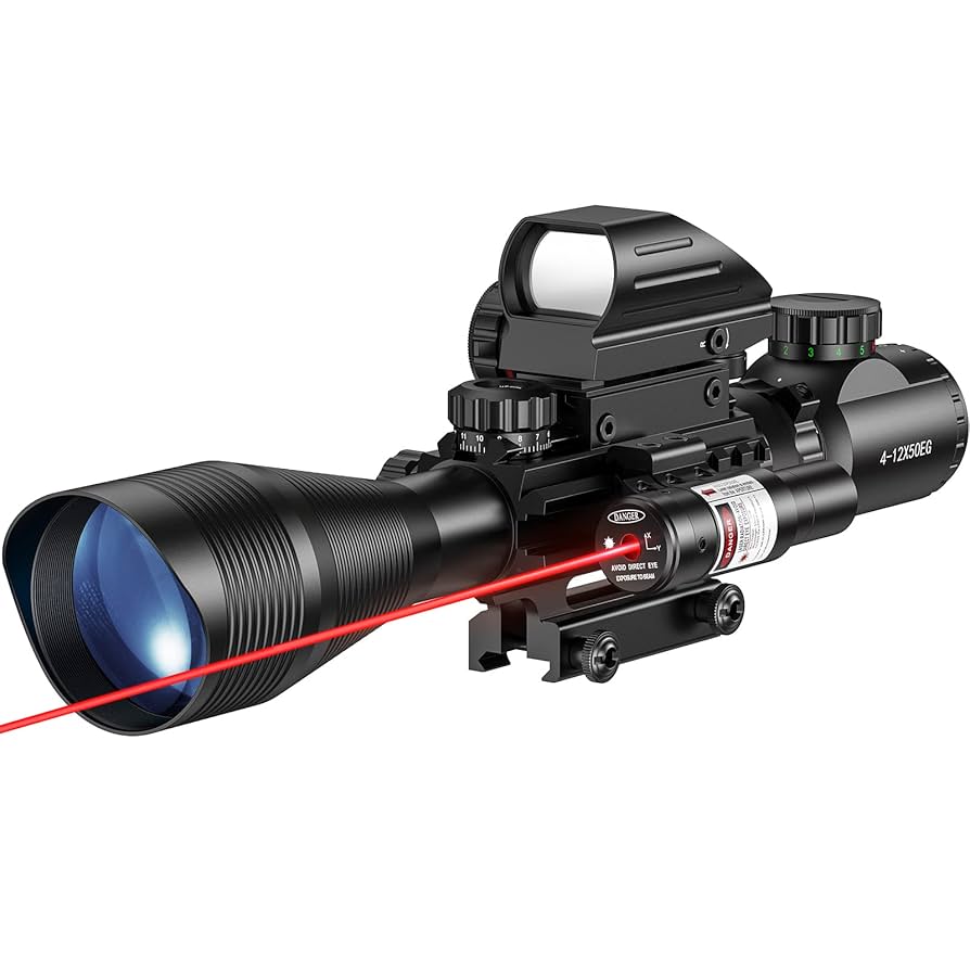 MidTen Riflescope Combo 4-12x50EG Dual Illuminated Optics